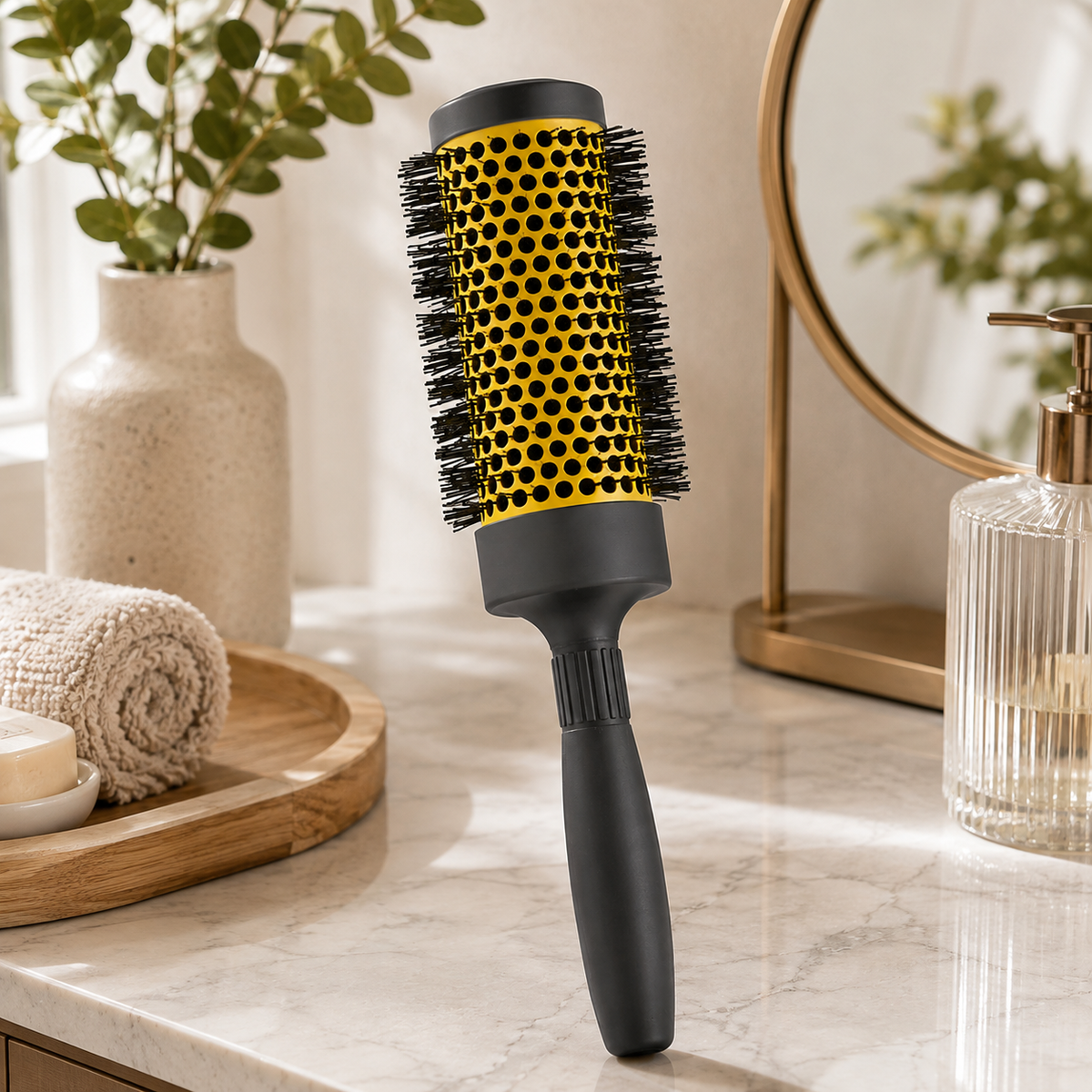 Ceramic Round Detangling Hair Brush