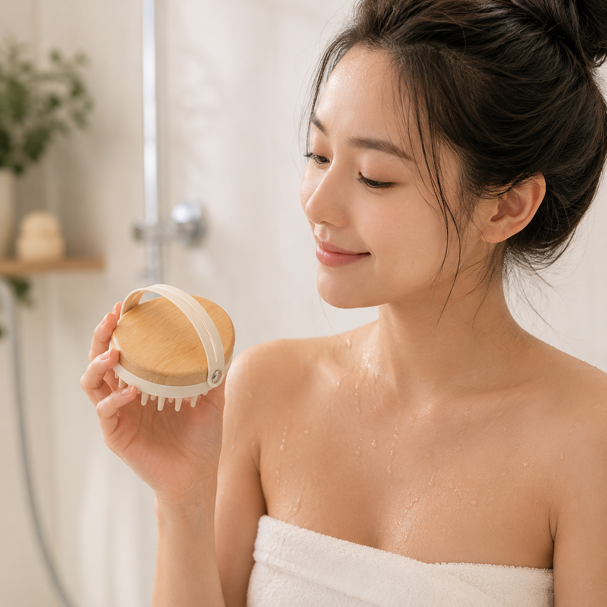 4 - Pack Bamboo Scalp Brush